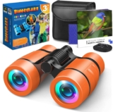 HappyKidsClub Binoculars Kids,Gifts for Girls Toys 3-9 Year Old Boy Girls Birthday Presents 3-7 Year Old Girl Gifts Toys for 3-7 Year Old Girls