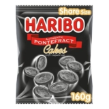 Haribo Liquorice Pontefract Cake 160g