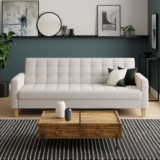 Harlow Boucle Ivory Storage Sofa Bed