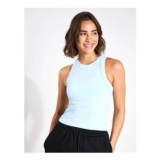 Harmony Ribbed Tank Light Blue