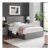 Harper Grey Velvet Winged Ottoman Storage Bed