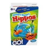 Hasbro Hungry Hippos Travel Game Marble-Chomping Ages 4