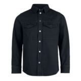 Heavy Twill Shirt Longsleeve Black by Brandit