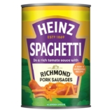 Heinz Spaghetti with Richmond Pork Sausages 400g (S&S £1.42)