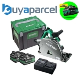 HiKOKI Brushless Plunge Saw 36V 165mm Cordless Track Saw x2 8ah Case C3606DPAJVZ W/Code BuyAParcel