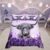 Highland Cow Duvet Cover,Lavender Flower Comforter Cover Set Single Size,Bull Cattle Bedding Set,Western Animal Quilt Cover,Wildlife Farmhouse Cow Bedding Collection For Kids Boys Girls Bedroom Decor