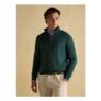 Hillside Dark Green Quarter Zip Knitted Jumper 100% Cotton (2XL Only)