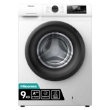 Hisense 1Q Series WF1Q9041BW Freestanding 9 KG Front Load Washing Durable Inverter Machine, Steam Wash, Quick Wash, 1400 RPM White
