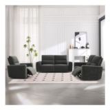 Holborton Dark Olive 3 Seater Manual Recliner Sofa