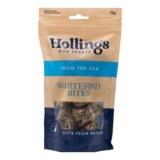 Hollings Whitefish Bites Dog Treats, 100% Natural with Fresh Fish Air Dried Healthy Treats for Dogs, Hypoallergenic and Grain Free (75g)