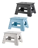 Home Creations Folding Step Stool – Grey, Light Grey or Light Blue – 150Kg Approx Capacity