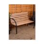 Home Discount Garden Vida Slatted Garden Bench 3-Seater Patio