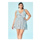 Homecoming Silver V-Neck Sequin Ruffle Dress