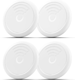 Hongtop 4 Pack Tracker Tag,Item Finder Works with Apple Find My (iOS Only) Track Your Keys,Wallet,Luggage and Backpack,Super Lightweight,Replaceable Battery with Waterproof Case (4)