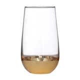 Horizon Highball Glasses, Gold, 8x8x15 Cm