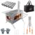 Hot Tent Stove Portable Wood Stove with 6 Stainless Chimney Pipes at LUVODI Store (UK Despatch)