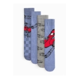 Hot Wheels Ankle Socks 4 Pack Size 6-8.5