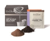Hotel Chocolat Hot & Cold Drinking Chocolate Selection Box – Luxury Chocolate Flakes – Pack of 10 Single-Serve Sachets, 310g