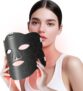 Hottoerak Red Light Mask, 660nm&850nm Silicone Infrared Light Mask with 5 Brightness & 10/15/20Mins Timer, 222Chips Flexible LED Face Mask for Home Use