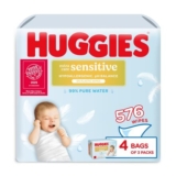 Huggies Extra Care Sensitive Baby Wipes (12 Pack)