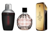 Hugo Boss HUGO Just Different Eau de Toilette 75ml / Paco Rabanne 1 Million EDT 100ml £45 /Jimmy Choo ED parfum 100ml £26.50 – Testers