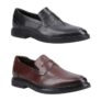 Hush Puppies Mens Leather Knox Shoes (2 Colours / Sizes 6-12)
