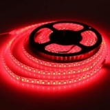 I LumoS LED Strip Light 9.6W/m, 16ft/5M 2835 SMD 600 LEDs 12V Flexible Cuttable IP20 LED Tape for Bedroom Kitchen Cabinet Wardrobe TV (No Power Supply/Plug) (Red)