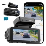 IIWEY D2 Pro Dash Cam Front and Rear 4K,