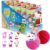 INKEE Hello Kitty Kids Bath Bomb Gift Set 5 Bath Bombs with Surprise Toy Figures Fun Bubble Bath Fizzies with Jojoba Oil and Watermelon Scent Suitable for Children 3