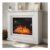 INMOZATA 40in White Electric Fireplace Surround with Remote