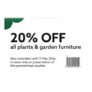INSTORE 20% off All Plants & Garden Furniture via Voucher – Selected Stores