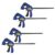 IRWIN Quick-Grip T53006EL7 115mm (4.5) One-Handed Micro Bar Clamp – Pack of 4