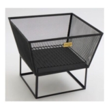 IVYLINE Black Outdoor Norfolk Fire Pit 45x52cm