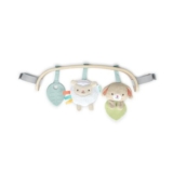 Ingenuity Soothing Essentials Wooden Toy Bar, 3 Removable Toys