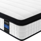 Inofia Double Memory Foam Sprung Mattress 10.6 Inch,4FT6 Spring Mattress with Innovative Memory Foam and Soft Knitted Fabric,The Elegant Collection(135x190x27cm)