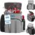 Insulated Leakproof Cooler Backpack Holds 54 Cans or 4 Wine Bottles for Picnics, Beach, Camping & Hiking – Grey 54C