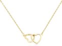 Interlock Heart Silver Pendant Necklace Dainty Infinity Eternity Love Choker Necklaces Cute Initial Heart Adjustable Chain Necklace Clavicle Chain Girlfriend