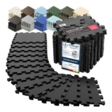 Interlocking Soft Foam Floor Mats, 18-Piece Gym Flooring Set