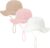 Invalidism 3 Pack Baby Toddler Sun Hat Kids Summer Sun Protection Hats UPF 50 Wide Brim Adjustable Unisex Bucket Hat Boy Girls Beach Hats for Toddler Kids