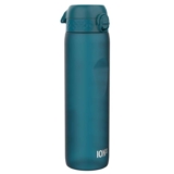 Ion8 1 Litre Water Bottle with Times to Drink, Leak Proof, Flip Lid, Deep Teal