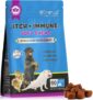Itch and Immune Chews for Dogs(60 Chews),Skin & Coat Supplement,Soothe Itchy Paws,Skin,Eyes, Ears – Supports Seasonal Itching,for All Breeds and Sizes,Peking Duck Flavor