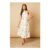 Ivory Oasis Petite Floral Ottoman Twill Halter Midi Dress