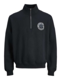 JACK & JONES Mens Joryork Emblem Sweat High Neck – Size M
