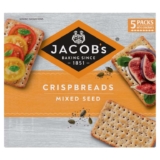 JACOBS Crispbreads Mixed Seed Crackers 5 x 38g, 190g