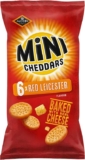 JACOBS Mini Cheddars Red Leicester Flavour Multipack Crisps, 6 x 23g – S&S £1.19