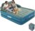 JEASONG Air Bed with Built in Battery Pump & Headboard Self Inflating Mattress, 52cm High Raised Blow Up Mattress Inflatable Mattress King Size Airbed, Inflatable Bed Air Mattress Double 203x15252cm