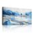 JHHUAMO Canvas Wall Art Abstract Mountain Landscape 29×57