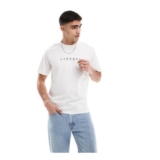 JJ Rebel Oversized T-Shirt with Chest Logo in White