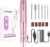 JODSONE Pink Nail Drill 20000RPM E File for Beginners, Compact Electric Nail Files Portable Nail Drill Machine Manicure Pedicure Set for Acrylics Nails and Gel Nails