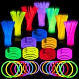 JOYIN 100 pcs Glow Sticks Bulk 8(20cm), Glowsticks Party Accessories for Bracelets and Necklaces, Accessories, Easter, Christmas, Halloween Party Supplies Pack
